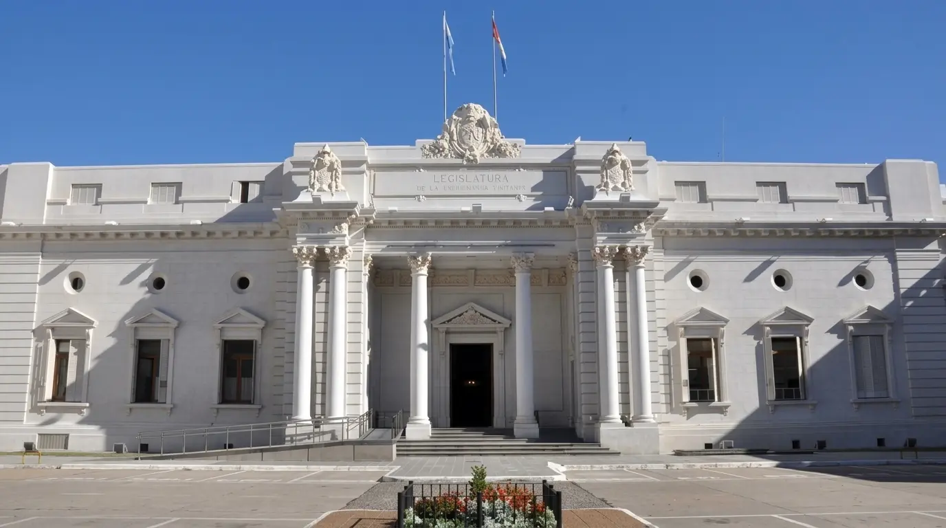 Edificio de la Legislatura de Santa Fe en el marco del debate sobre participación ciudadana y representación política.