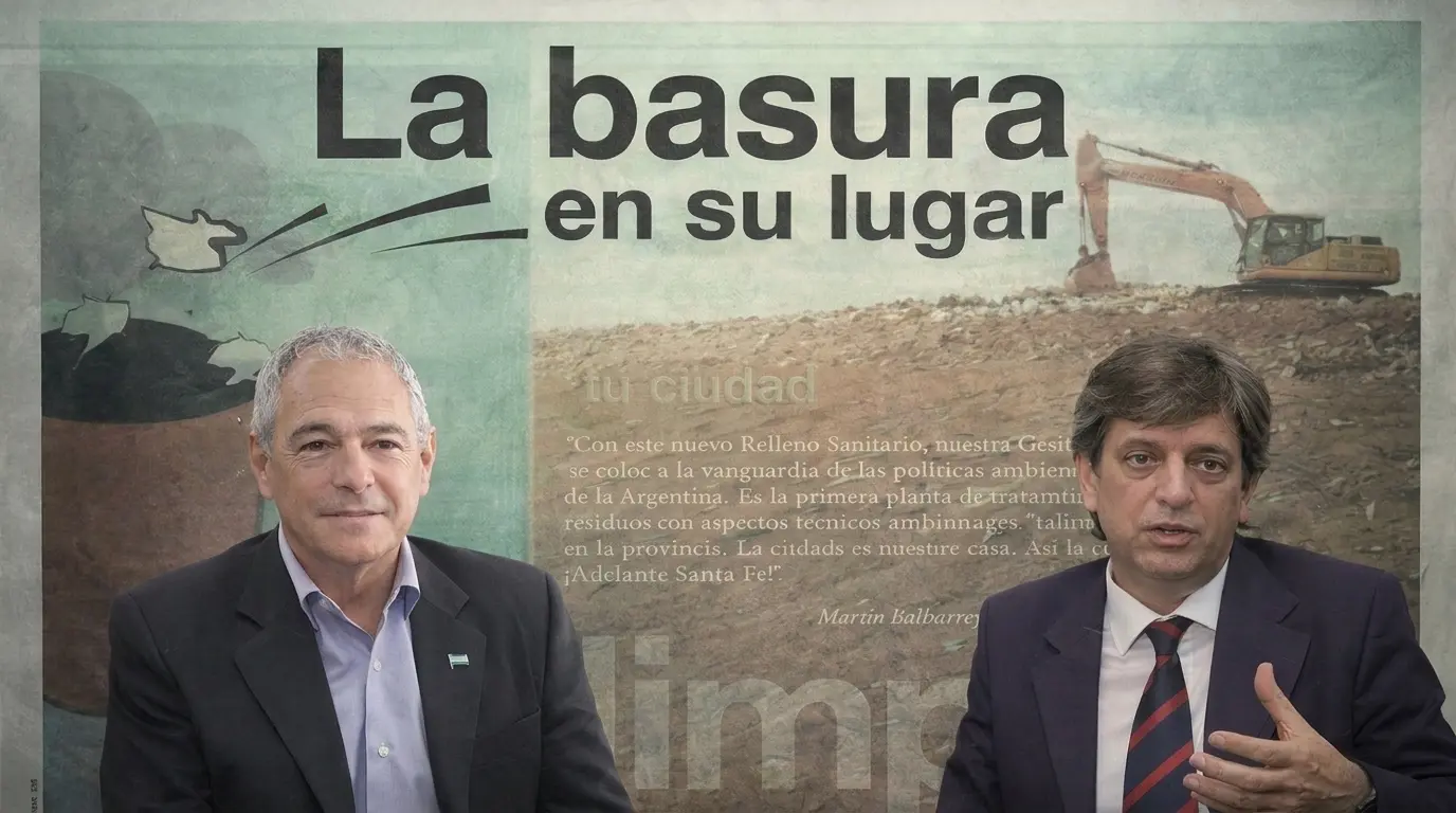 Dirigentes políticos de Santa Fe y la metáfora de la basura política santafesina