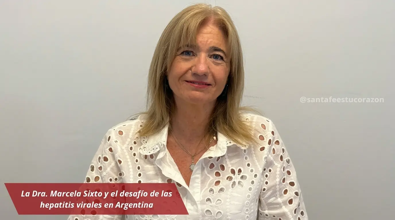 Retrato de la Dra. Marcela Sixto, especialista en hepatología de Santa Fe.