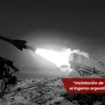 Disparo nocturno de un misil Exocet lanzado desde la Instalación de Tiro Berreta en Malvinas.